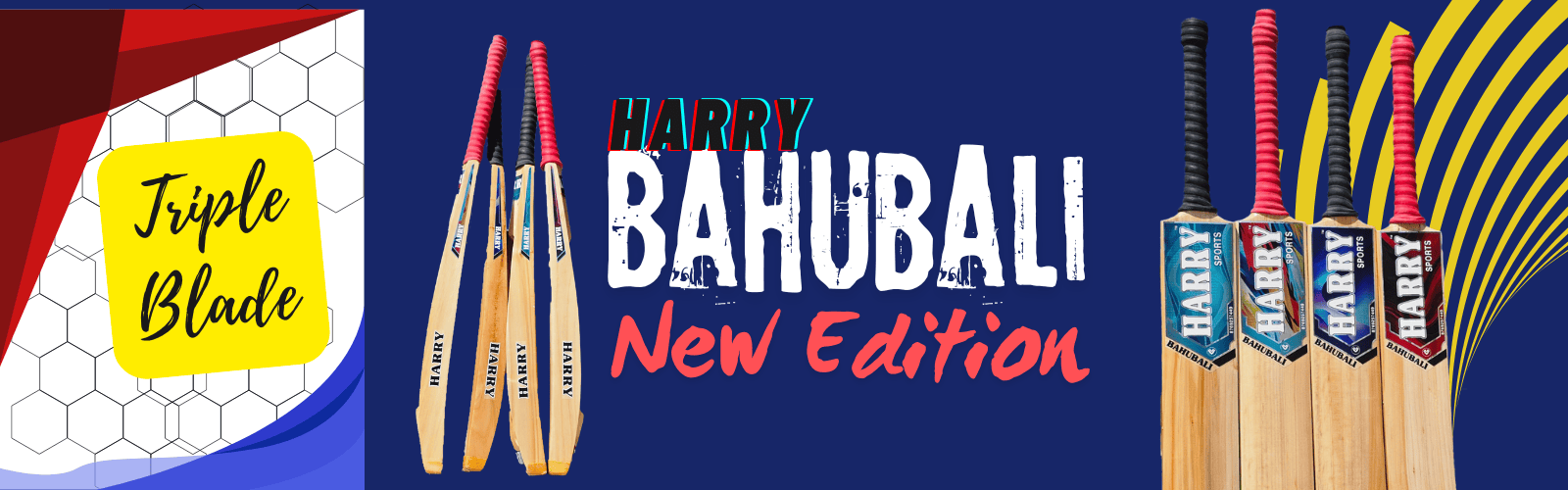 HARRY BAHUBALI CRICKET BAT FOR TENNIS CRICKET
